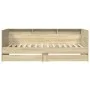 Sunbed with drawers made of Sonoma oak engineered wood 75x190 cm by vidaXL, Beds and slatted bases - Ref: Foro24-3280862, Pri...