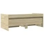 Sunbed with drawers made of Sonoma oak engineered wood 75x190 cm by vidaXL, Beds and slatted bases - Ref: Foro24-3280862, Pri...