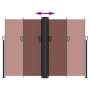 Toldo lateral retráctil marrón 180x1000 cm by vidaXL, Umbrellas - Ref: Foro24-4004749, Price: 156,40 €, Discount: %