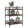 Carrito de cocina madera ingeniería marrón roble 65x40x86,5 cm by vidaXL, Kitchen and dining carts - Ref: Foro24-842400, Pric...