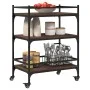 Carrito de cocina madera ingeniería marrón roble 65x40x86,5 cm by vidaXL, Kitchen and dining carts - Ref: Foro24-842400, Pric...