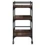 Carrito de cocina madera ingeniería marrón roble 65x40x86,5 cm by vidaXL, Kitchen and dining carts - Ref: Foro24-842400, Pric...