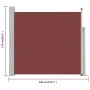Retractable garden side awning, brown, 170x300 cm. by vidaXL, Umbrellas - Ref: Foro24-48369, Price: 77,80 €, Discount: %