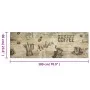 Alfombra de cocina lavable terciopelo marrón café 60x180 cm de vidaXL, Felpudos - Ref: Foro24-4005579, Precio: 33,02 €, Descu...