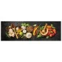 Alfombra de cocina lavable terciopelo dibujo especias 60x180 cm de vidaXL, Felpudos - Ref: Foro24-4005615, Precio: 40,46 €, D...