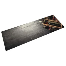 Waschbarer Küchenteppich aus Samt in Weinflaschenform, 60x180 cm. von vidaXL, Fußmatten - Ref: Foro24-4005603, Preis: 37,12 €...
