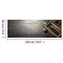 Waschbarer Küchenteppich aus Samt in Weinflaschenform, 60x180 cm. von vidaXL, Fußmatten - Ref: Foro24-4005603, Preis: 37,12 €...