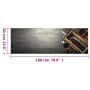 Waschbarer Küchenteppich aus Samt in Weinflaschenform, 60x180 cm. von vidaXL, Fußmatten - Ref: Foro24-4005603, Preis: 37,84 €...