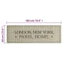 Alfombra de cocina lavable terciopelo Capital Home 60x180 cm de vidaXL, Felpudos - Ref: Foro24-4005636, Precio: 32,50 €, Desc...