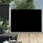 Schwarze einziehbare Seitenmarkise für den Garten, 100 x 500 cm von vidaXL, Sonnenschirme - Ref: Foro24-48382, Preis: 76,02 €...