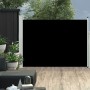 Schwarze einziehbare Seitenmarkise für den Garten, 100 x 500 cm von vidaXL, Sonnenschirme - Ref: Foro24-48382, Preis: 77,23 €...