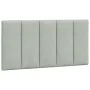 Bed frame with light gray velvet and LED lights 100x200 cm by vidaXL, Beds and slatted bases - Ref: Foro24-3213763, Price: 14...