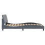 Bed frame with LED lights dark gray velvet 140x200 cm by vidaXL, Beds and slatted bases - Ref: Foro24-3213782, Price: 197,71 ...
