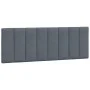 Bed frame with LED lights dark gray velvet 140x200 cm by vidaXL, Beds and slatted bases - Ref: Foro24-3213782, Price: 197,71 ...