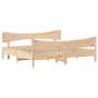 Estructura de cama con cabecero madera maciza de pino 200x200cm de vidaXL, Camas y somieres - Ref: Foro24-3216369, Precio: 23...