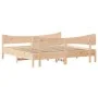 Estructura de cama con cabecero madera maciza de pino 200x200cm de vidaXL, Camas y somieres - Ref: Foro24-3216369, Precio: 23...