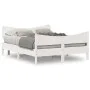 Bed frame with white pine wood headboard 160x200 cm by vidaXL, Beds and slatted bases - Ref: Foro24-3216376, Price: 246,21 €,...
