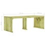 Mesa de jardín madera de pino impregnada 220x101,5x80 cm de vidaXL, Mesas de jardín - Ref: Foro24-49035, Precio: 147,95 €