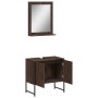Badezimmermöbel-Set, 2-teilig, aus braunem Eichen-Ingenieurholz. von vidaXL, Badezimmermöbel - Ref: Foro24-3214338, Preis: 79...