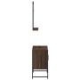 Badezimmermöbel-Set, 2-teilig, aus braunem Eichen-Ingenieurholz. von vidaXL, Badezimmermöbel - Ref: Foro24-3214338, Preis: 79...