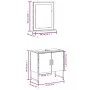 Badezimmermöbel-Set, 2-teilig, aus braunem Eichen-Ingenieurholz. von vidaXL, Badezimmermöbel - Ref: Foro24-3214338, Preis: 78...