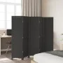 Biombo separador de 5 paneles madera maciza Paulownia negro by vidaXL, Room dividers - Ref: Foro24-358853, Price: 134,84 €, D...
