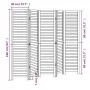 Biombo separador de 5 paneles madera maciza Paulownia negro by vidaXL, Room dividers - Ref: Foro24-358853, Price: 134,84 €, D...