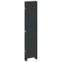 Biombo separador de 6 paneles madera maciza Paulownia negro de vidaXL, Divisores de ambientes - Ref: Foro24-358858, Precio: 1...