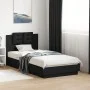 Estructura cama con cabecero madera ingeniería negra 75x190 cm de vidaXL, Camas y somieres - Ref: Foro24-3209976, Precio: 137...