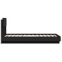 Bed frame with black engineered wood headboard 75x190 cm by vidaXL, Beds and slatted bases - Ref: Foro24-3209976, Price: 139,...
