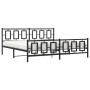 Estructura de cama cabecero y estribo metal negro 193x203 cm de vidaXL, Camas y somieres - Ref: Foro24-374265, Precio: 156,74...