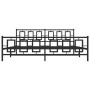Estructura de cama cabecero y estribo metal negro 193x203 cm de vidaXL, Camas y somieres - Ref: Foro24-374265, Precio: 156,74...