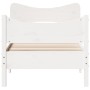 White pine wood bed frame with headboard 100x200cm by vidaXL, Beds and slatted bases - Ref: Foro24-3216388, Price: 168,69 €, ...