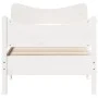 White pine wood bed frame with headboard 100x200cm by vidaXL, Beds and slatted bases - Ref: Foro24-3216388, Price: 163,04 €, ...