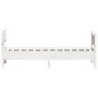 White pine wood bed frame with headboard 100x200cm by vidaXL, Beds and slatted bases - Ref: Foro24-3216388, Price: 163,04 €, ...