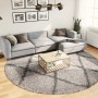 Moderne Teppich mit langem, beigem und anthrazitfarbenem Fell Ø 280 cm. von vidaXL, Teppiche - Ref: Foro24-375403, Preis: 117...