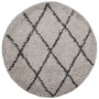 Moderne Teppich mit langem, beigem und anthrazitfarbenem Fell Ø 280 cm. von vidaXL, Teppiche - Ref: Foro24-375403, Preis: 117...