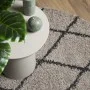 Alfombra de pelo largo moderna beige y antracita Ø 280 cm de vidaXL, Alfombras - Ref: Foro24-375403, Precio: 116,33 €, Descue...