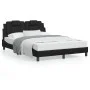 Bed frame with headboard black synthetic leather 120x200cm by vidaXL, Beds and slatted bases - Ref: Foro24-3208082, Price: 18...