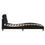 Bed frame with headboard black synthetic leather 120x200cm by vidaXL, Beds and slatted bases - Ref: Foro24-3208082, Price: 18...