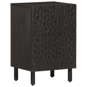 Mueble de baño de madera maciza de mango negro 38x33x58 cm de vidaXL, Tocadores de baño - Ref: Foro24-356840, Precio: 72,65 €...