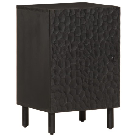 Mueble de baño de madera maciza de mango negro 38x33x58 cm by vidaXL, bathroom vanities - Ref: Foro24-356840, Price: 72,65 €,...