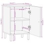 Mueble de baño de madera maciza de mango negro 38x33x58 cm by vidaXL, bathroom vanities - Ref: Foro24-356840, Price: 72,65 €,...