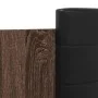 Eichenbraunes Holzwerkstoffbett mit Kopfteil 135 x 190 cm von vidaXL, Betten und Lattenroste - Ref: Foro24-3209960, Preis: 18...