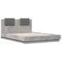 Betongraues Holzwerkstoffbett mit Kopfteil 120x200 cm von vidaXL, Betten und Lattenroste - Ref: Foro24-3209929, Preis: 161,91...