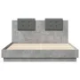 Betongraues Holzwerkstoffbett mit Kopfteil 120x200 cm von vidaXL, Betten und Lattenroste - Ref: Foro24-3209929, Preis: 161,91...