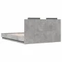 Betongraues Holzwerkstoffbett mit Kopfteil 120x200 cm von vidaXL, Betten und Lattenroste - Ref: Foro24-3209929, Preis: 161,91...