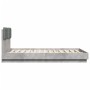 Betongraues Holzwerkstoffbett mit Kopfteil 140x200 cm von vidaXL, Betten und Lattenroste - Ref: Foro24-3209922, Preis: 177,92...