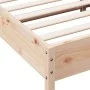 Bed frame with solid pine wood headboard 180x200 cm by vidaXL, Beds and slatted bases - Ref: Foro24-3216360, Price: 176,56 €,...
