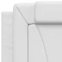 Bed frame with LED lights white synthetic leather 90x200 cm by vidaXL, Beds and slatted bases - Ref: Foro24-3213995, Price: 1...